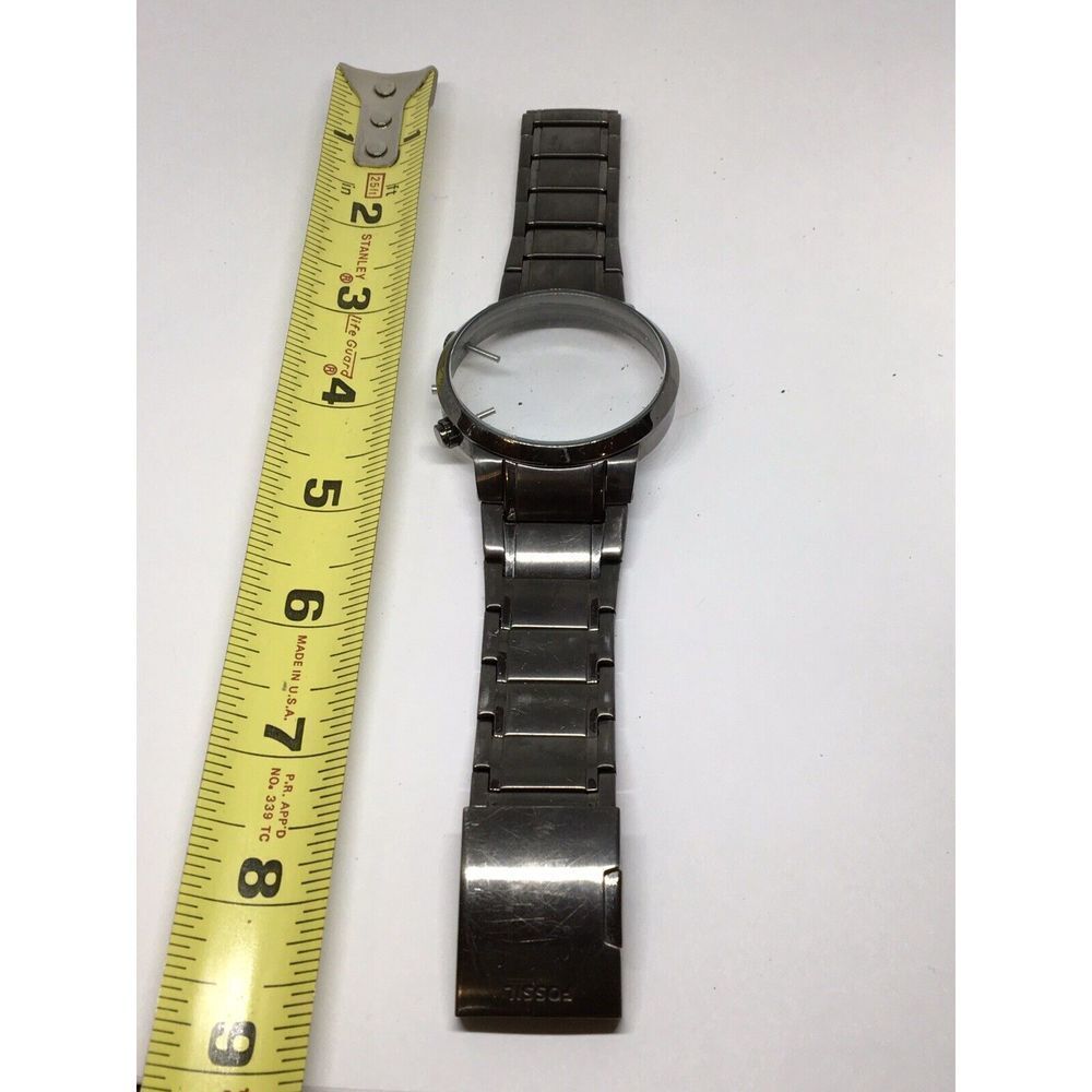 Authentic Fossil Watch Band Bracelet Links Case Use For Parts Used 26mm V799